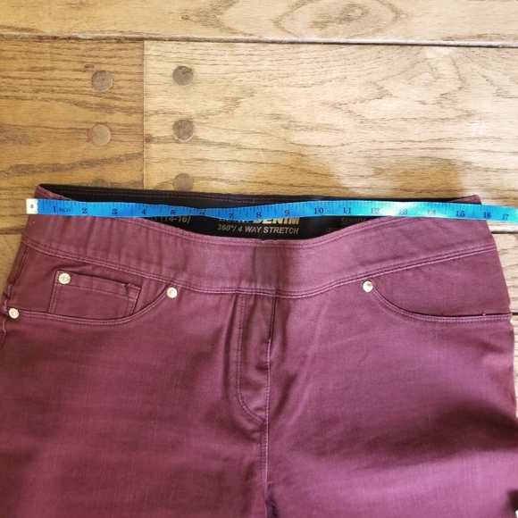 Nygard jeggings slims in burgundy size large 14/16 EUC - Picture 5 of 7